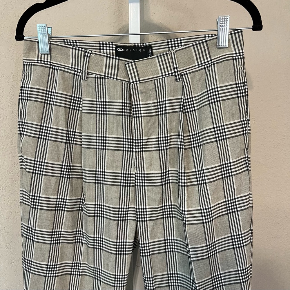 ASOS Men's Checkered Dress Pants - Black and White - Picture 2 of 4